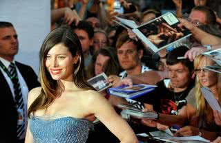 Jessica Biel na divulgação do filme 'The A Team' em Berlim, na Alemanha - Steffen Kugler / Getty Images