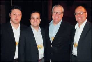 Marcelo Miranda, da Sky, Guilherme Almeida Prado, da Ampro, e os irmãos Arsenio, da Global Developments, e Alexis Pagliarini, vice-presidente do WTC Business Club, que organiza o evento, em SP. - ANDRE VICENTE, EDUARDO COLESI, JOÃO SAL, LEANDRO BALSAMO SOLDERA, LORENZO FABRI, MARIE HIPPENMEYER, MARINA MALHEIROS, NICOLA LABETE E SERGIO ANDRADE