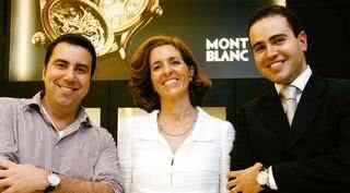 Carlos Ferreirinha, consultor de luxo, Adriana Tombolatto, dir. de marketing da Montblanc, e Rodrigo Sucena, gerente da Boutique Montblanc, no lançamento do relógio Montblanc Star Nicholas Rieussec. - ADEMIR RODRIGUES, ALAN MARQUES, ANTÔNIO MORE / SPACE PHOTOGRAPHY, DÊNIO SIMÕES, MANOEL JUNIOR E RICARDO RANGUETTI