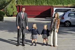 Príncipe Felipe, Leonor, Sofia e Princesa Letizia - Getty Images