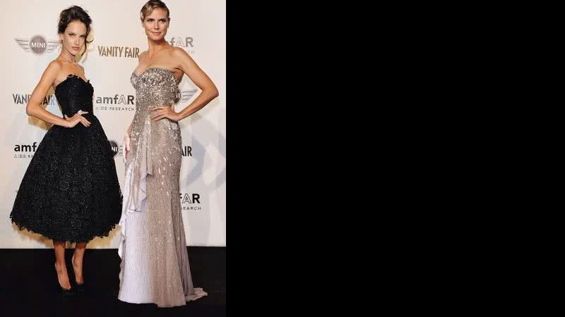 Alê Ambrosio e Heidi Klum em Milão - GETTY IMAGES