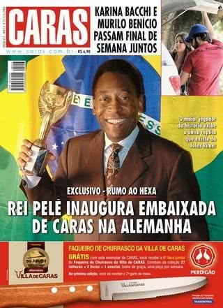 Pelé na capa de CARAS - Arquivo CARAS