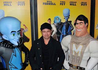 Brad Pitt lança a animação infantil 'Megamind' - Getty Images