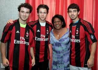 Kevin, Nick, Dona Miguelina e Joe - Andre Freitas / AgNews