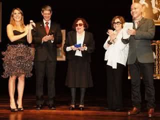 Fernanda Pontes, Afonso Pedrosa, Bibi, Nathalia Timberg e Marco Polo em noite de emoção. - FOTOS: IVAN FARIA