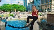 Tatiana na Grand Army Plaza, na Quinta Avenida. - FOTOS: João Passos/Brasil Fotop ress e Wander Rob erto /Inovafoto