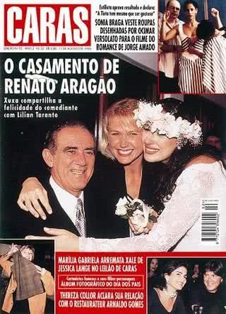 Renato Aragão, Lilian Aragão e Xuxa. - Arquivo CARAS