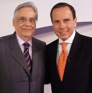 Fernando Henrique Cardoso fala a João Doria Jr. na atração da Band, SP. - ALEXANDRE BATTIBUGLI, ANDRÉ VICENTE, CELINA CREMER, CRIS FUSCO, DOMINGOS ANTUNES, LEANDRO NUNES, LETÍCIA MOREIRA, MAGDA NASCIMENTO, MANOEL GIARDINI E MÁRCIA STIVAL