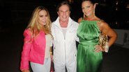 Rosemary, Lázaro Medeiros e Luiza Brunet, com um look verde de arrasar! - Lázaro Medeiros