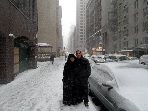 Ana Maria Braga e Marcelo Frisoni juntos em Nova York durante Réveillon - Reprodução Twitter