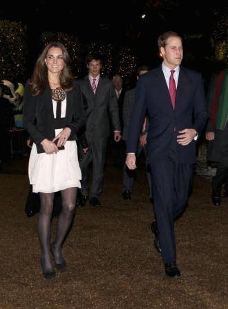 Kate Middleton acompanhada de seu amado príncipe William - Getty Images