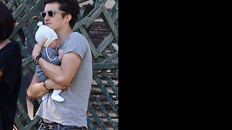 Orlando Bloom e o filho Flynn - Cityfiles