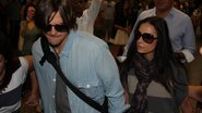 Ashton Kutcher e Demi Moore chegaram ao Brasil na manhã desta quinta-feira - AgNews / AgNews