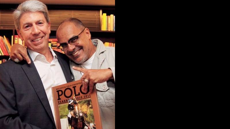 Claudio Schleder lança o livro Polo Year Book e recebe o fotógrafo Morgade em livraria na capital paulista. - CLAUDIO IZIDIO, DUDU PACHECO, OVADIA SAADIA, NEBER LAMARCA E ROGÉRIO ARAÚJO