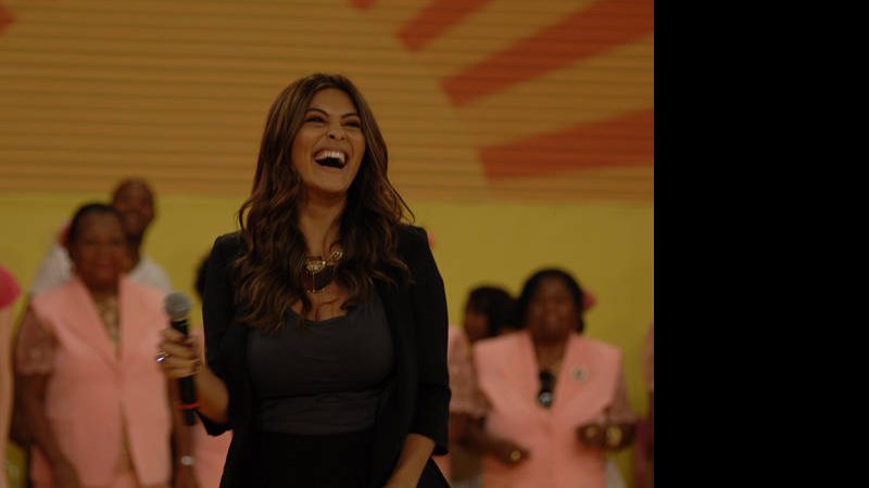 Juliana Paes em participação no programa 'Esquenta!' - Reprodução / TV Globo