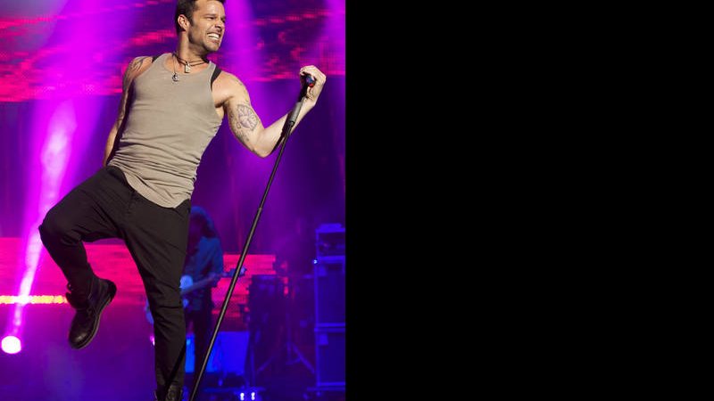 Ricky Martin durante sua apresentação - Getty Images