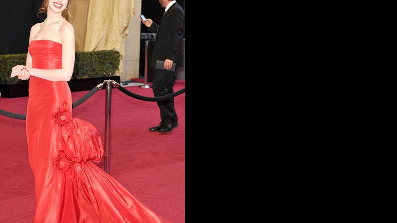 Anne Hathaway, de Valentino - Getty Images