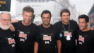 Ricardo Amaral, o ator internacional Vincent Castell, Aecio Neves, Alexandre Accioly e Calainho - Divulgação/Cleomir Tavares