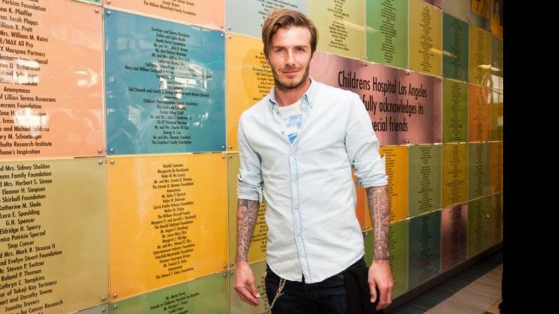 David Beckham visita hospital infantil em Los Angeles - Reprodução