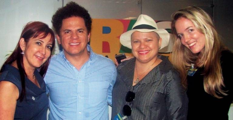 A chefe de gabinete regional da Presidência da República, Rosemary Nóvoa de Noronha, recebe os irmãos Romero Britto e Roberta e Katherine Davis, em SP. - ALAN CRUZ, ANDRÉ VICENTE, JOÃO PASSOS, JP MUBARAH, KATHERINE DAVIS, LORENZO FABRI, MÁRCIA STIVAL, NEY FERNANDES, RENATA D'ALMEIDA E RG MULTIMÍDIA