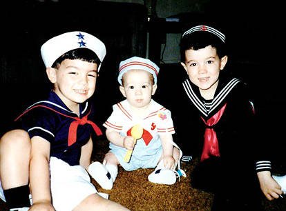 Joe, Nick e Kevin Jonas em 1993 - Reprodução