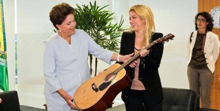 Presidente Dilma recebe a cantora Shakira - Roberto Stuckert Filho