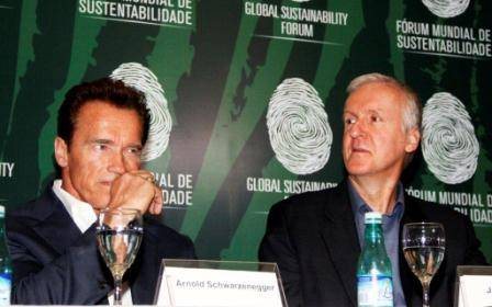 Arnold Schwarzenegger e James Cameron - AgNews