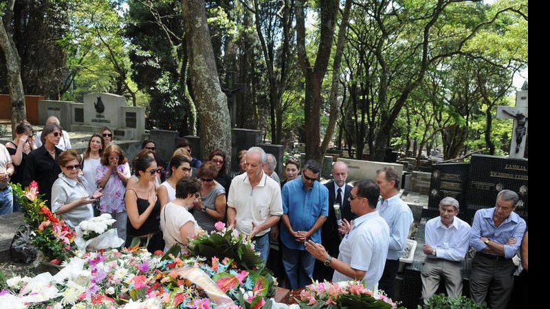 Enterro de Cibele Dorsa, em São Paulo - Cassiano de Souza / CBS Imagens