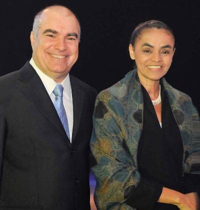 Fabio Gaia recebe a ex-senadora Marina Silva em evento tecnológico, São Paulo. - ALESSANDRA LOZER, DAYAN CHIODO, FERNANDO GUTIERRÉZ, GUSTAVO SCATENA, LYGIA OLIVEIRA, RAFAEL FREIRE, RAFAELLA SILVA E WALDEMIR FILETTI