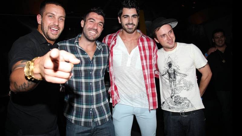 Diogo, Cristiano, Rodrigão e Igor em noite festa em São Paulo - Manuela Scarpa/Photo Rio News