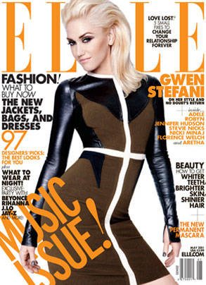 Gwen Stefani na capa da última Elle americana - Reprodução