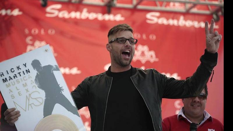 Ricky Martin em evento na Cidade do México - Reuters