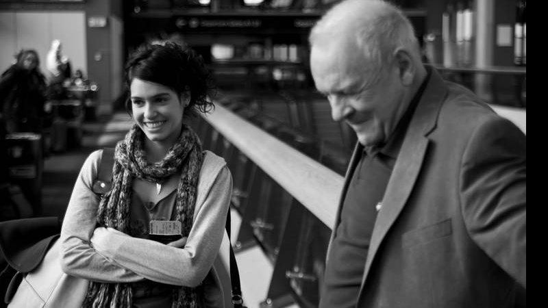 Maria Flor e Anthony Hopkins em Londres - Reprodução / Blog oficial do filme '360'