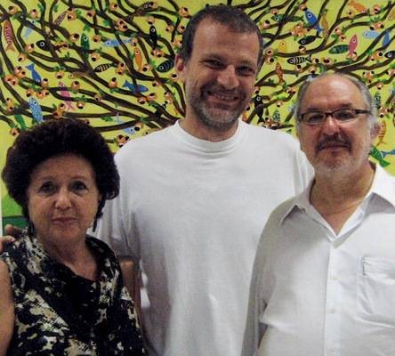 Meire Lewin e Bruno Szlak prestigiam abertura da mostra de Roberto Rossi, SP. - CALÃO JORGE, CASSIA DOMINGUES, DEBORAH VAIDERGORN, DUDU PACHECO, FOTO AZUL, J.C. SANTOS, MÔNICA ALONSO E RICARDO RIBES