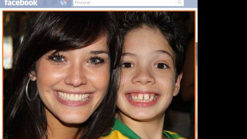 Talula e o filho, Gabriel - Reprodução/ Facebook