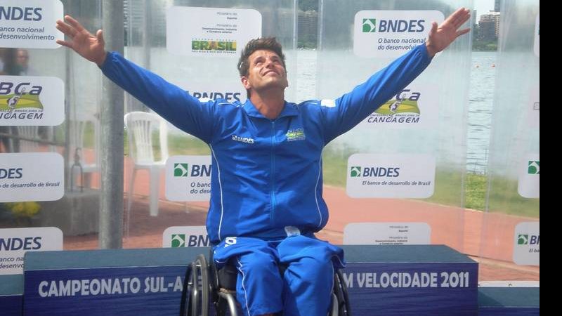 O bicampeão sul-americano de canoagem paraolímpica Fernando Fernandes - ARQUIVO PESSOAL