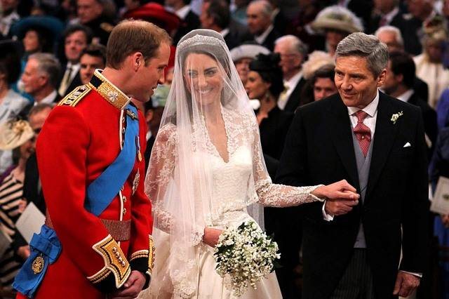 William, Kate e Michael Middleton - Getty Images