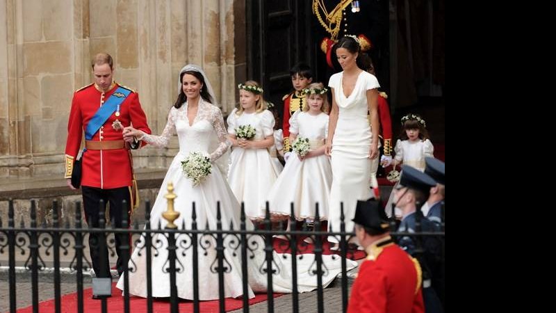 Casados, William e Kate deixam Abadia de Westminster - Getty Images