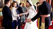 Kate Middleton recebe a primeira-ministra da Austrália Julia Gillard e Tim Matheison - Reuters