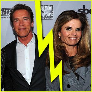 Arnold Schwarzenegger e Maria Shriver: separação depois de 25 anos - Reprodução/Just Jared