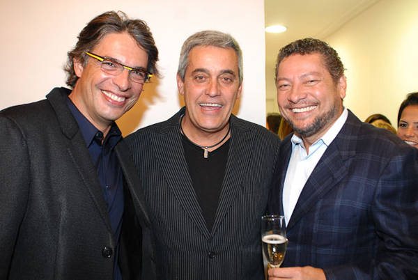 Olivier Anquier, Mauro Naves e Elidio Lopes - Celso Akin/AgNews