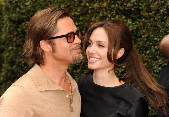 Angelina Jolie e Brad Pitt na pré-estreia de Kung Fu Panda 2 - Getty Images