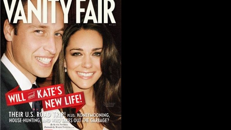 Capa da Vanity Fair com Will e Kate - Reprodução