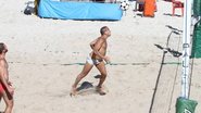 Eri Johnson joga futevôlei na Barra da Tijuca, Rio de Janeiro - Dilson Silva/AgNews