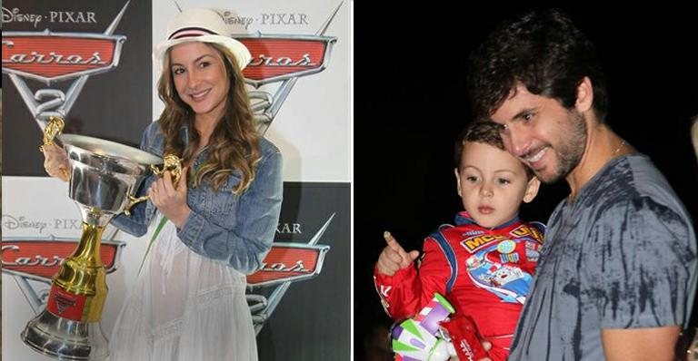 Claudia Leitte, o marido Márcio Pedreira e o filho, Davi - Manuela Scarpa / Photo Rio News