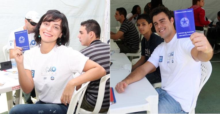 Suzana Pires e Joaquim Lopes participam de ação social no Rio de Janeiro - Gil Rodrigues / PhotoRioNews