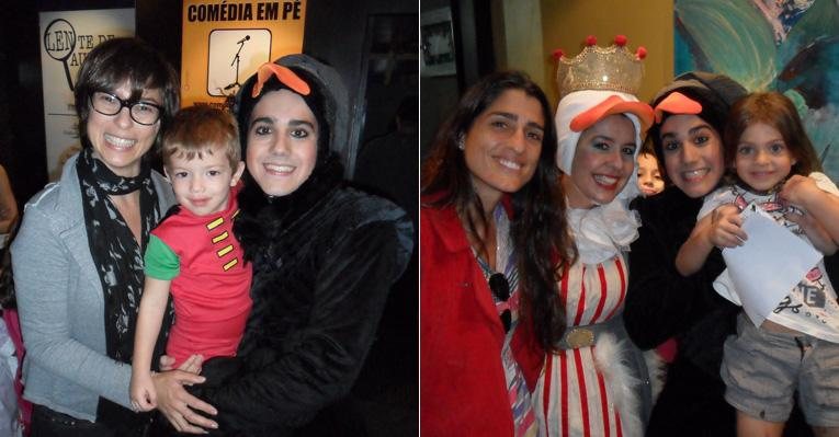 Maria Paula e Cynthia Howlett levam filhos a teatro infantil - André Romano/ Photo Rio News