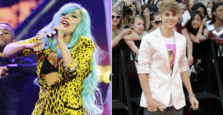 Lady Gaga  Justin Bieber foram os grandes vencedores do MuchMusic Video Awards - Reuters