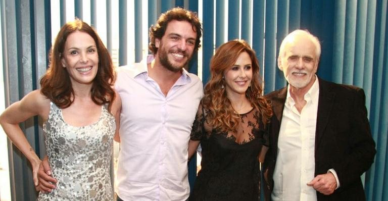 Carolina Ferraz, Rodrigo Lombardi, Guilhermina Guinle e Francisco Cuoco na coletiva de 'O Astro' - Raphael Mesquita / PhotoRioNews