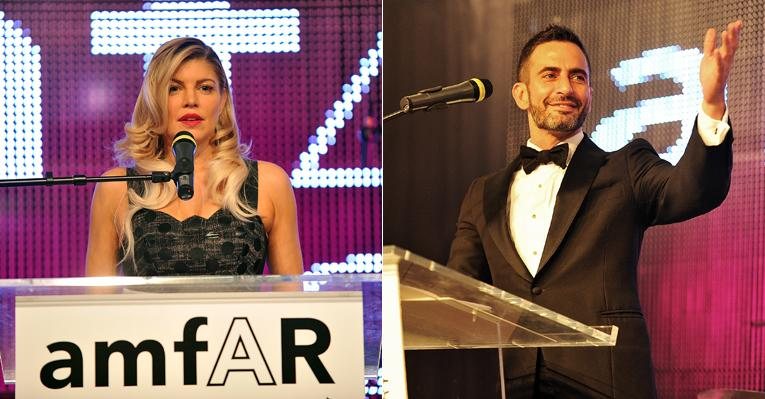 Fergie e Marc Jacobs em evento da amfAR - Getty Images/ Pascal Le Segretain